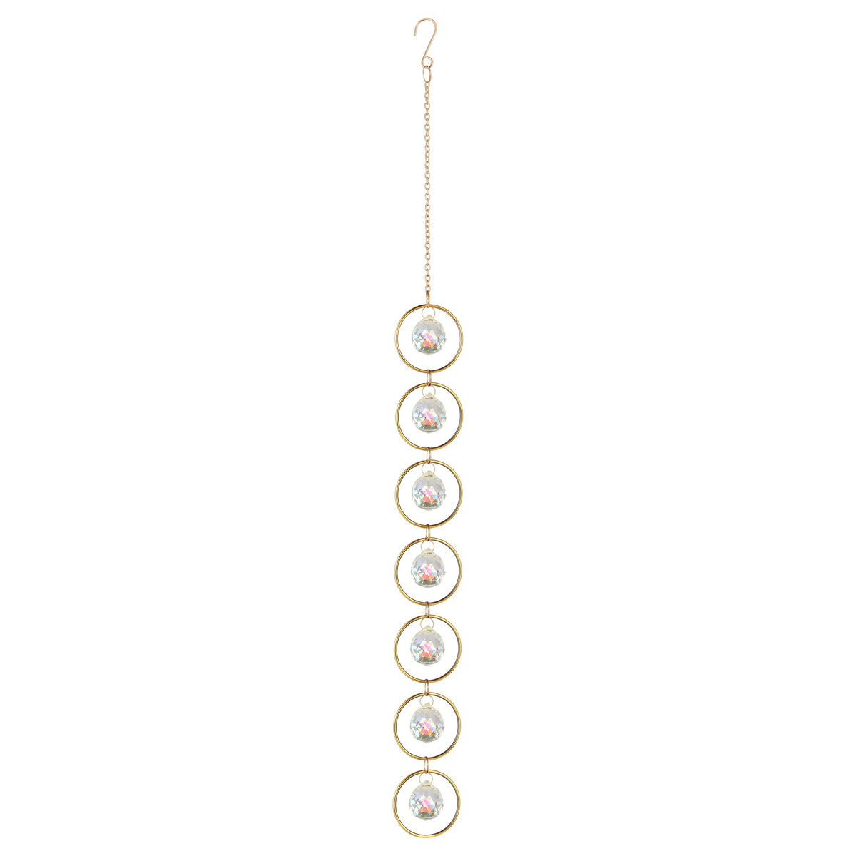 7 Chakra Crystal Suncatcher, AB Color, 30mm Crystal Ball Healing Suncatcher