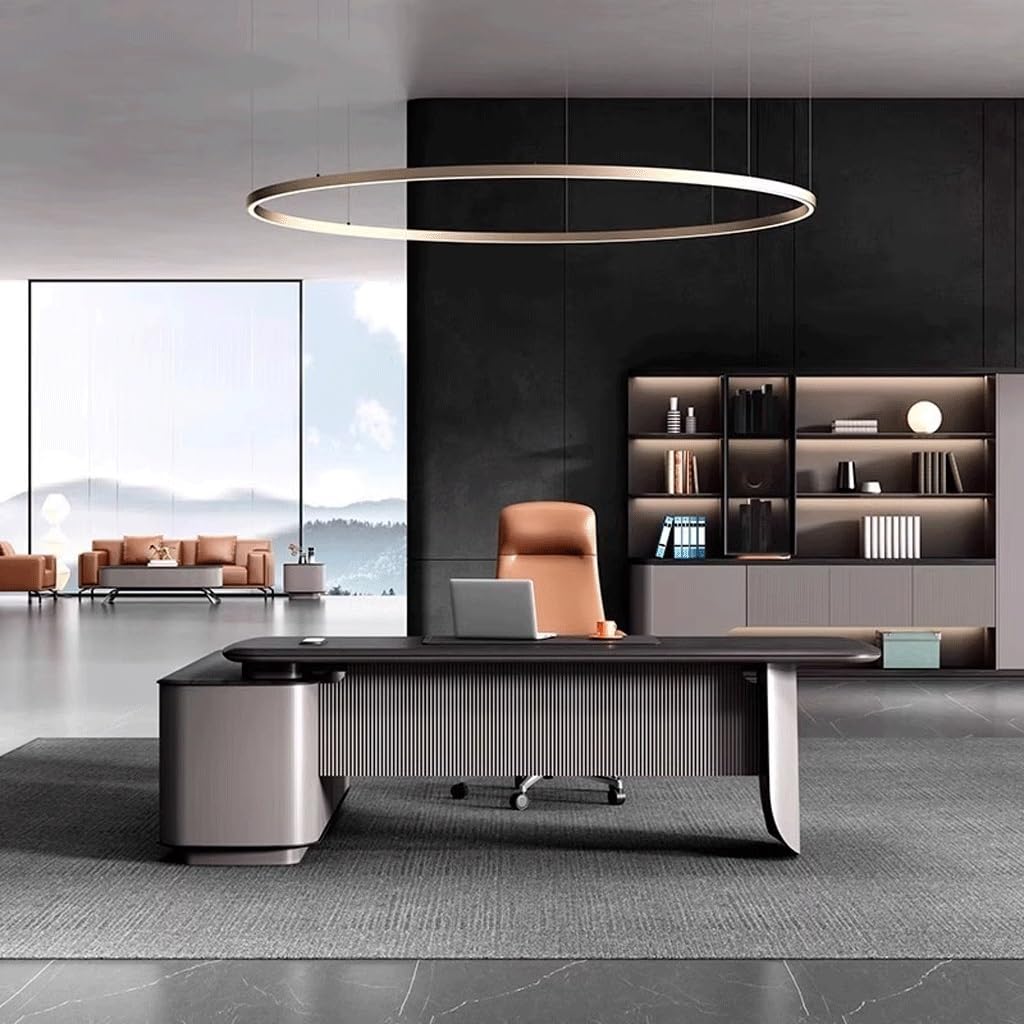 ARTGYRDFX Computer Desks Boss Desk CEO Modern Office Manager Furniture