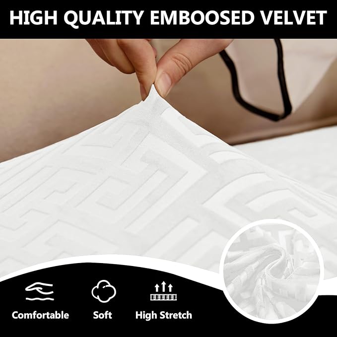 UNBBRRL 10 Pieces Stretch Sofa Cushion Covers