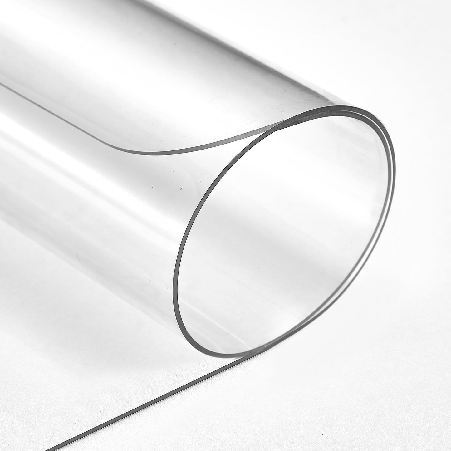 PUEAZU Clear Desk Mat, 31.5"x15.7" inch Large PVC Desk Protector Pad, Waterproof Non-Slip Round Edge Wipeable Writing Mat, Table Protector for Home Office