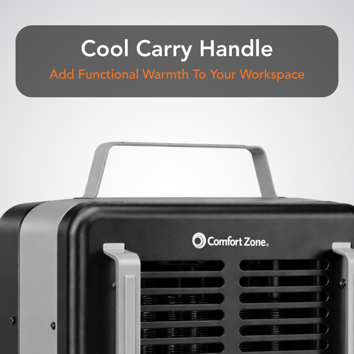 Comfort Zone Electric Portable Milkhouse Style Utility Space Heater with Adjustable Thermostat, Overheat Protection, and Safety Tip-Over Switch, Ideal for Garage or Greenhouse, 1,500W, CZ798BK