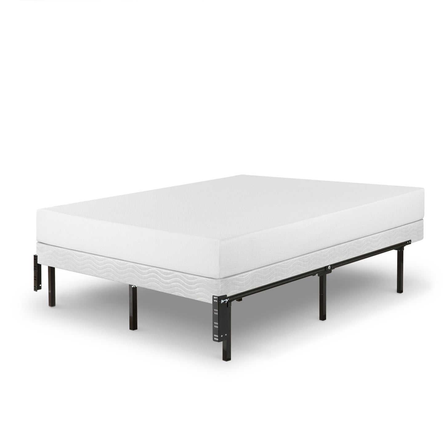 Zinus Michelle 12 Inch Compack Bed Frame, for Box Spring and Mattress Sets, Extra High so Bed Risers not Needed, Fits Twin to Queen