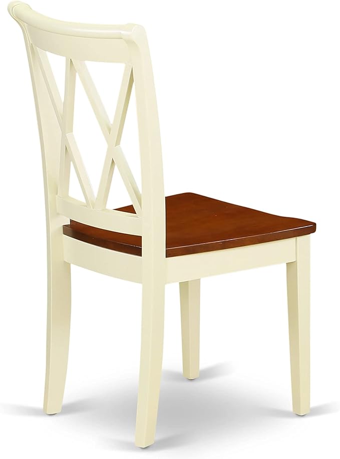 East West Furniture CLC-BMK-W Clarksville Dining Room Chairs