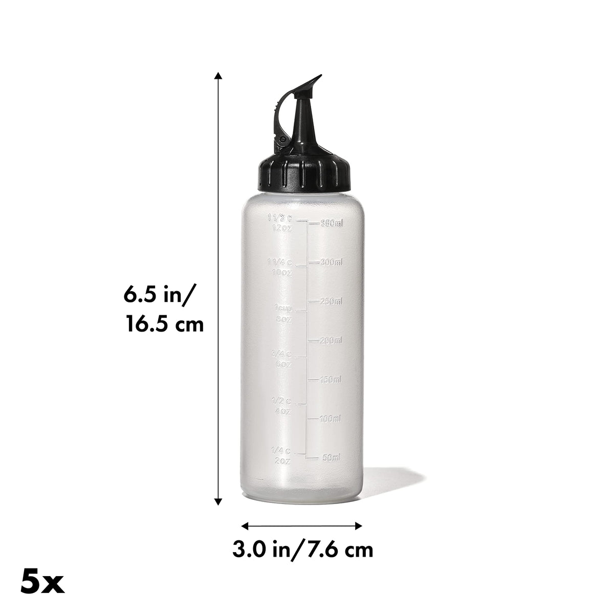 OXO Good Grips Chef's Squeeze Bottles (5-Pack) and Funnel Set