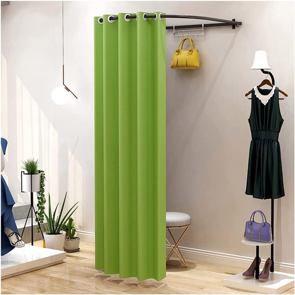 ZTIOMUK Fitting Room Freestanding Strong Shading Clothing Store Fitting Room Partition Curtain Cloakroom Exhibitions Show Boutiques Mobile Shopping Mall Store Clothing Fitting