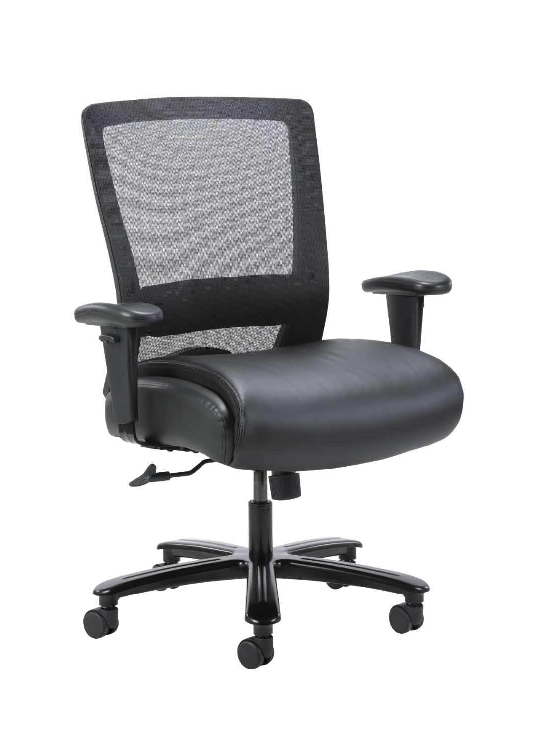 Boss Office Products Mesh Heavy Duty Chair 400 lb Weight Capacity in Black
