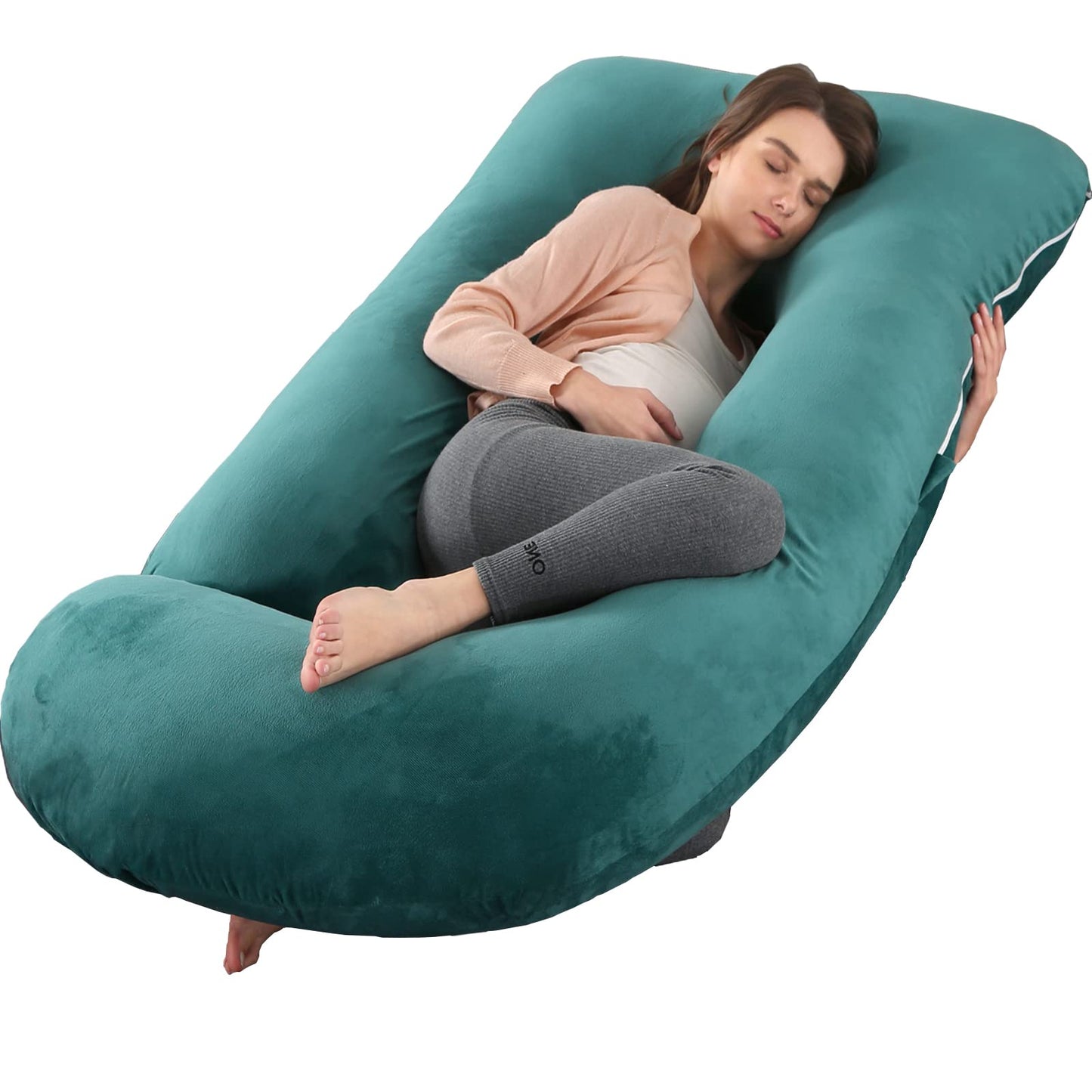 Victostar Pregnancy Pillow,57 inches U Shaped Maternity Pillow with Removable Cover Full Body Pillow Support for Back, HIPS, Legs, Belly