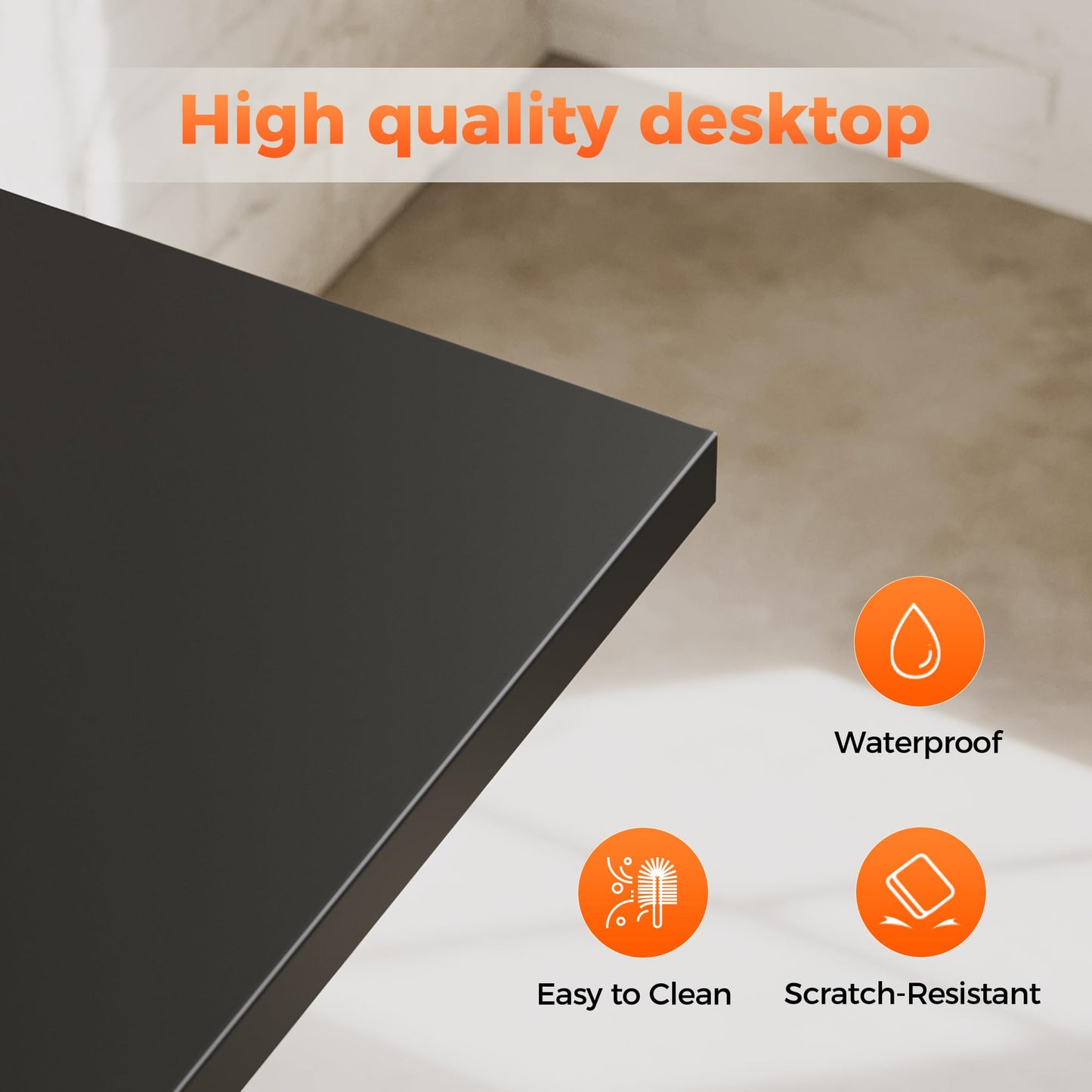 Mericonia 32 inch Rolling Computer Desk with Wheels, Gaming Desk for Small Spaces, Modern Simple Style Table for Home Office, Study Writing Table