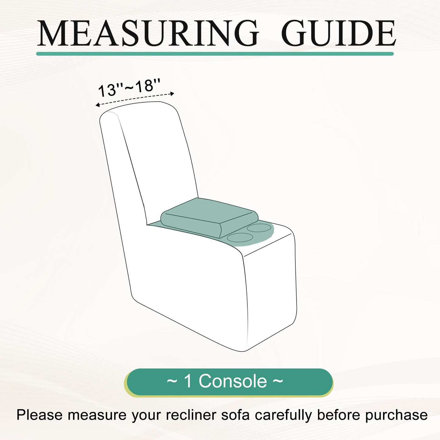 ROFASVCO Waterproof Reclining Sectional Couch Covers Washable L Shaped Couch Cover for Sectionals Recliner Sofa Covers Stretch Corner Recliner Slipcovers for Dogs (Console Cover, Silver Gray)