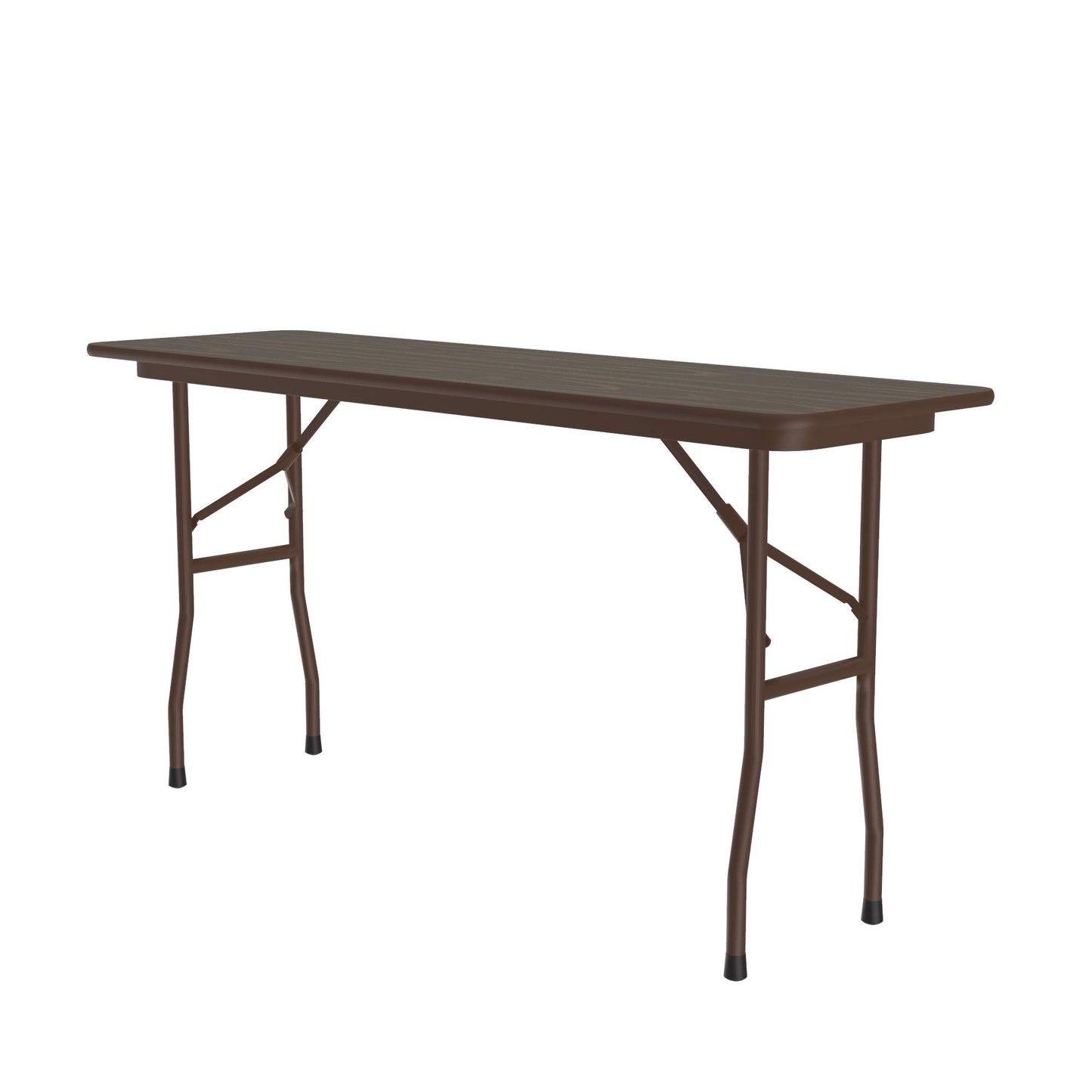 Correll 18"x72" Commercial Duty Folding Table, Walnut High Pressue Laminate Top, 3/4" Core (CF1872PX-01)