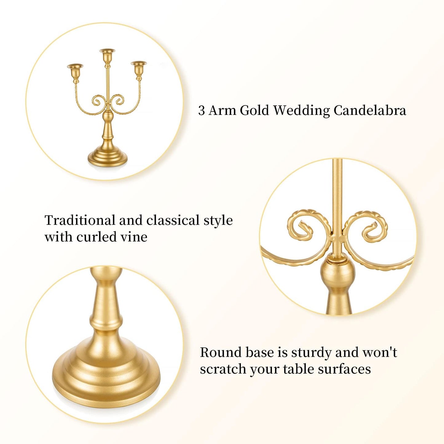 Romadedi Candelabra Black Candle Holders: 5 Arm Halloween Candlestick Holder 11.8" Gothic Home Decor for Party Table Centerpiece Mantel Christmas