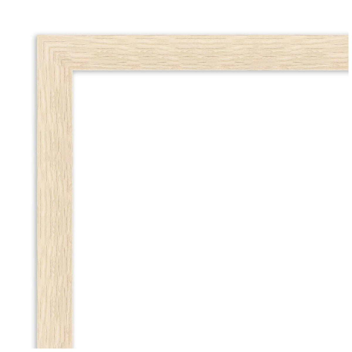 Amanti Art Framed Fabric Pinboard 15 x 42, Scandinavian Tulip Decor by Dina Dankers Printed Casual Bulletin Board for Use as a Vision Board or Wall Organization, Woodgrain Stripe Blonde Frame