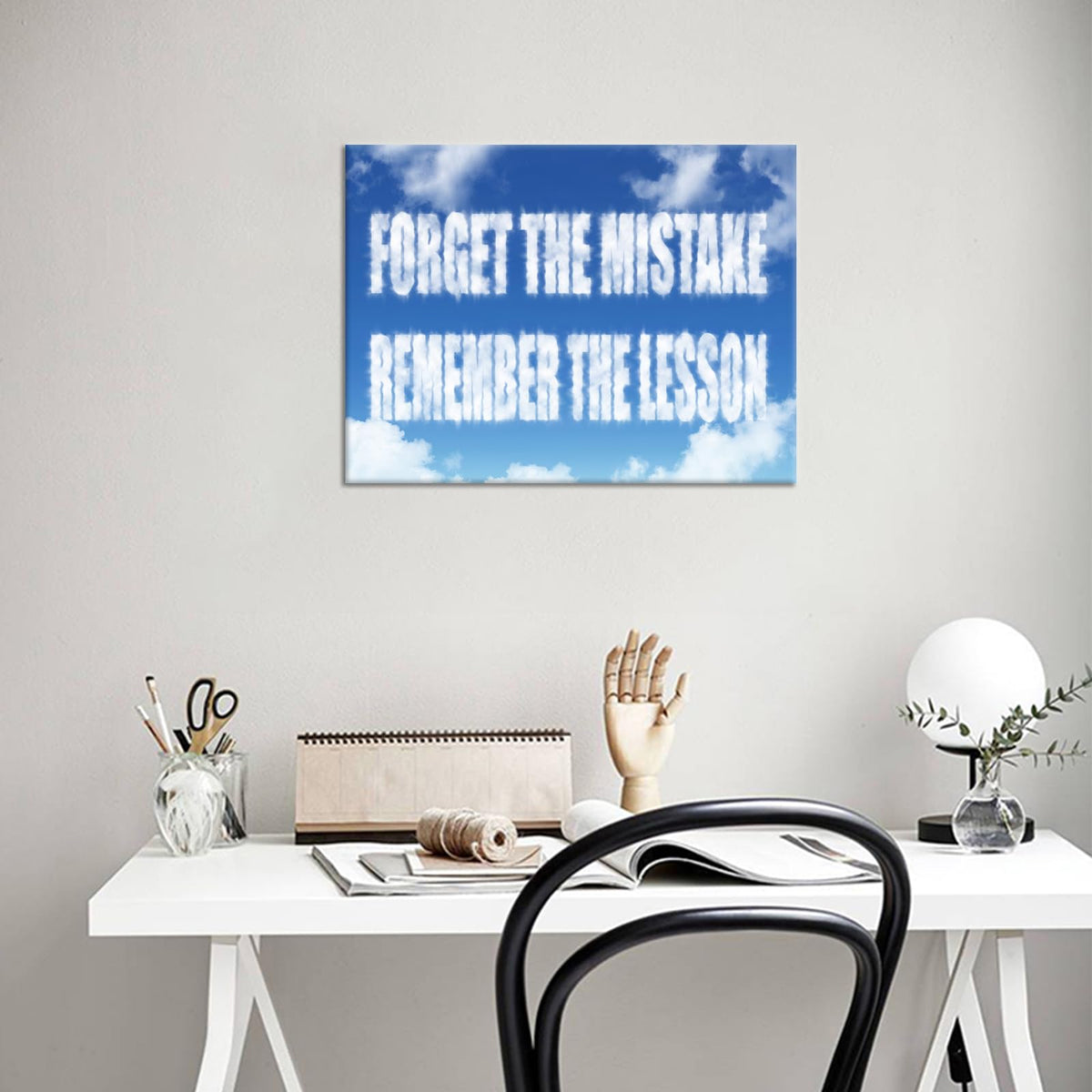Inspirational Canvas Wall Art Entrepreneur Affirmation Quotes Print Poster Motivational Picture Painting for Office Home Office Parlour Living Room School Decoration Stretched and Framed [24''Wx18''H]