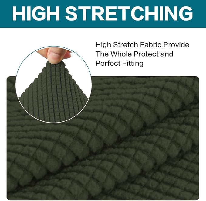 Turquoize Stretch Sofa Slipcover 2 Pieces Sofa Cover Couch Cover