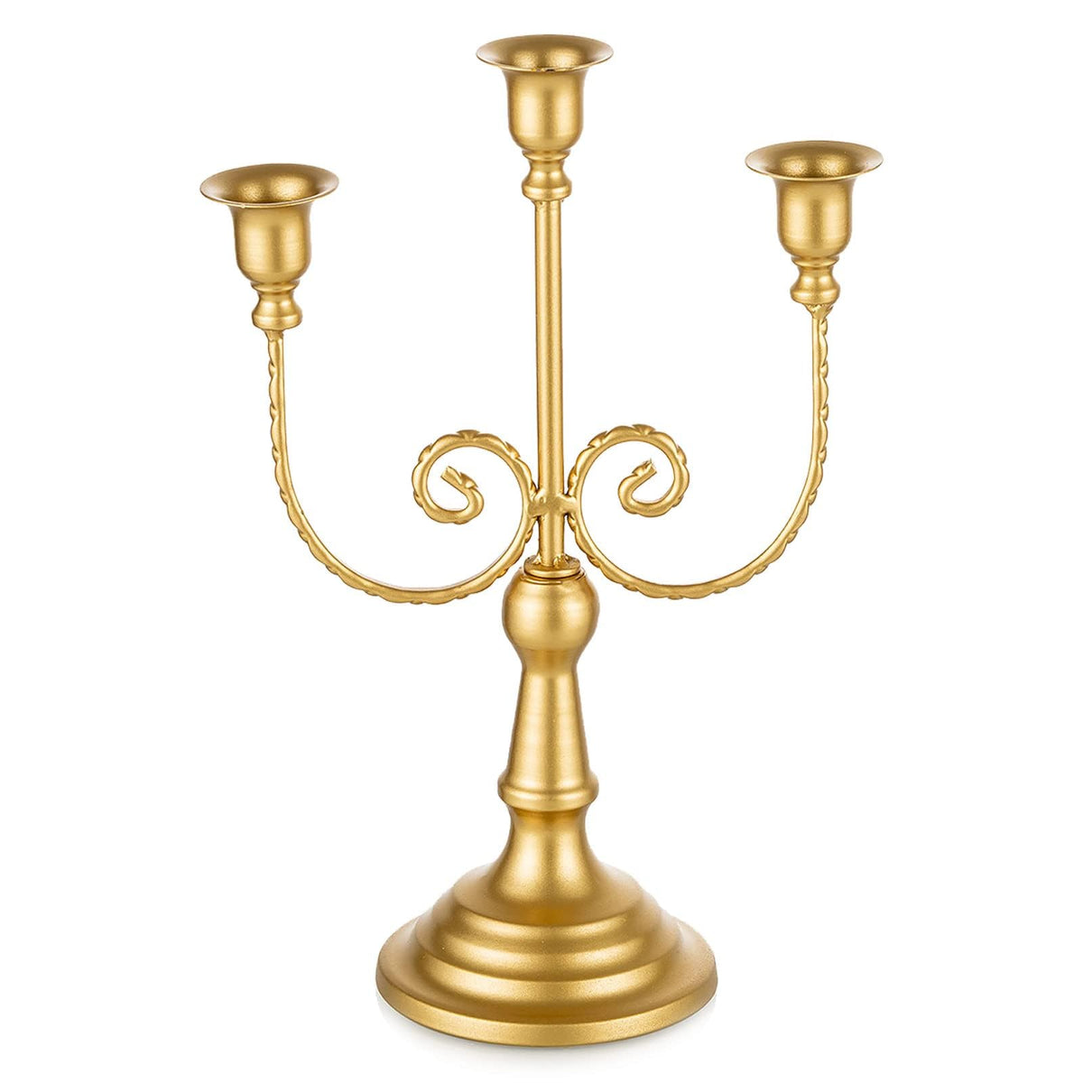 Romadedi Candelabra Black Candle Holders: 5 Arm Halloween Candlestick Holder 11.8" Gothic Home Decor for Party Table Centerpiece Mantel Christmas
