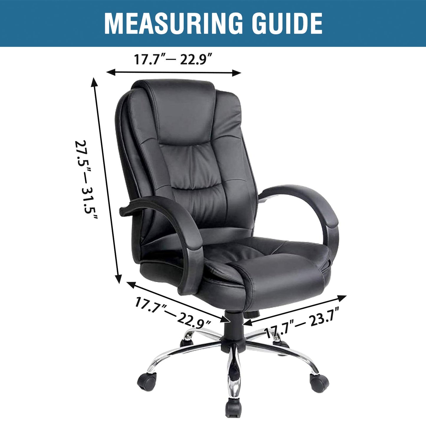 H.VERSAILTEX Velvet Home Office Chair Covers Stretchable Computer Desk Chair Covers Mid - High Back Universal Executive Boss Gaming Chair Covers Removable Machine Washable, Dark Teal