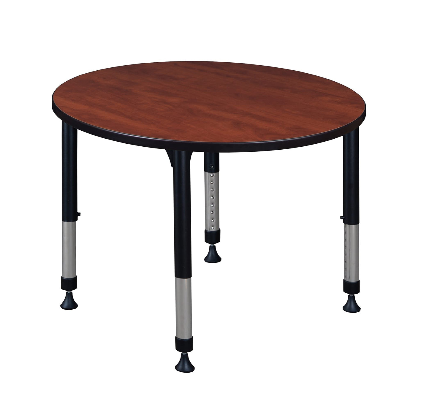 Romig Trek 36 in. Round Height Adjustable Classroom Activity Table- Cherry