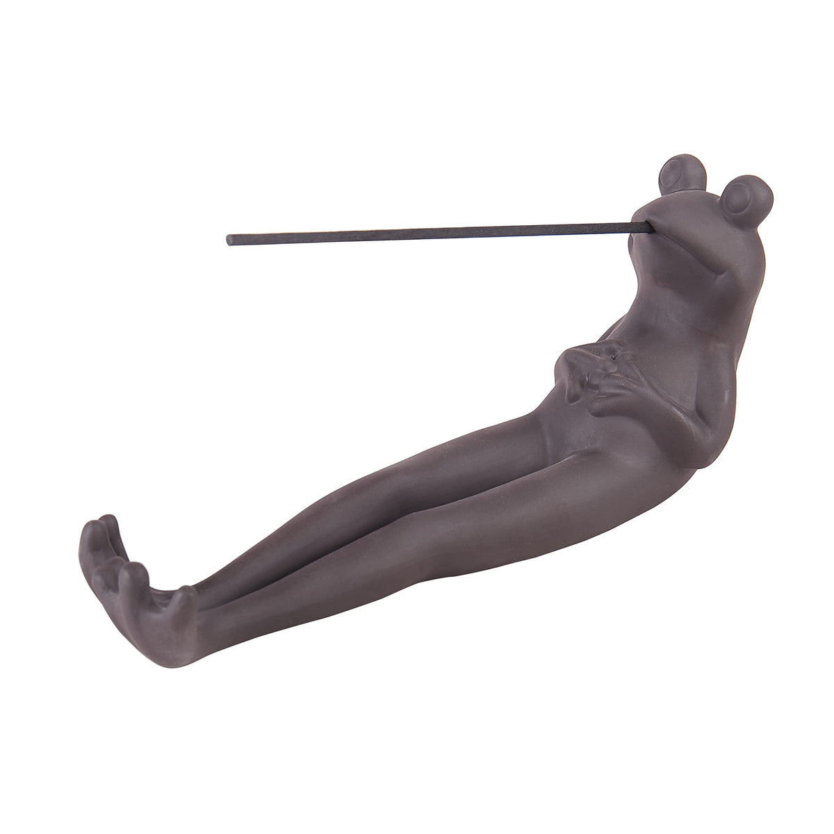 WEWAYSMILE Frog Incense Holder Handmade Ceramic Incense Stick Holder Cute Frog Burner Holder Modern Aromatherapy Ornament for Meditation Yoga Home Living Room Office Decor