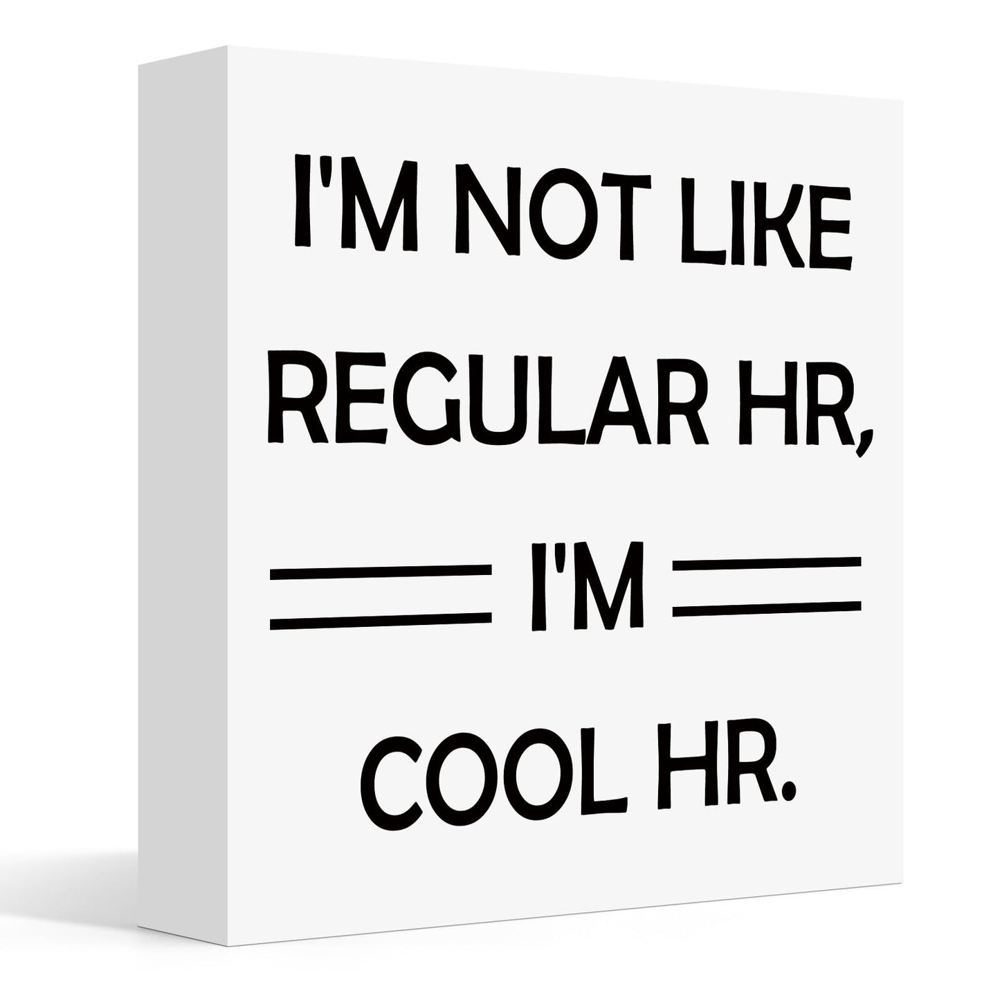 Human Resources Office Decor Funny Office Gifts for Women Men HR Boss Day Retirement Christmas Birthday Gifts for HR Coworkers Manager Director Office Cubicle Table Shelf Decoration 5x5 Inches