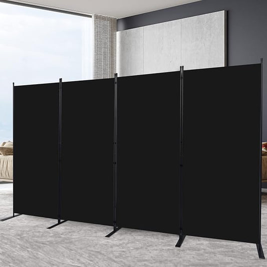 Room Divider 6FT Portable Room Dividers and Folding Privacy Screens, 4 Panel