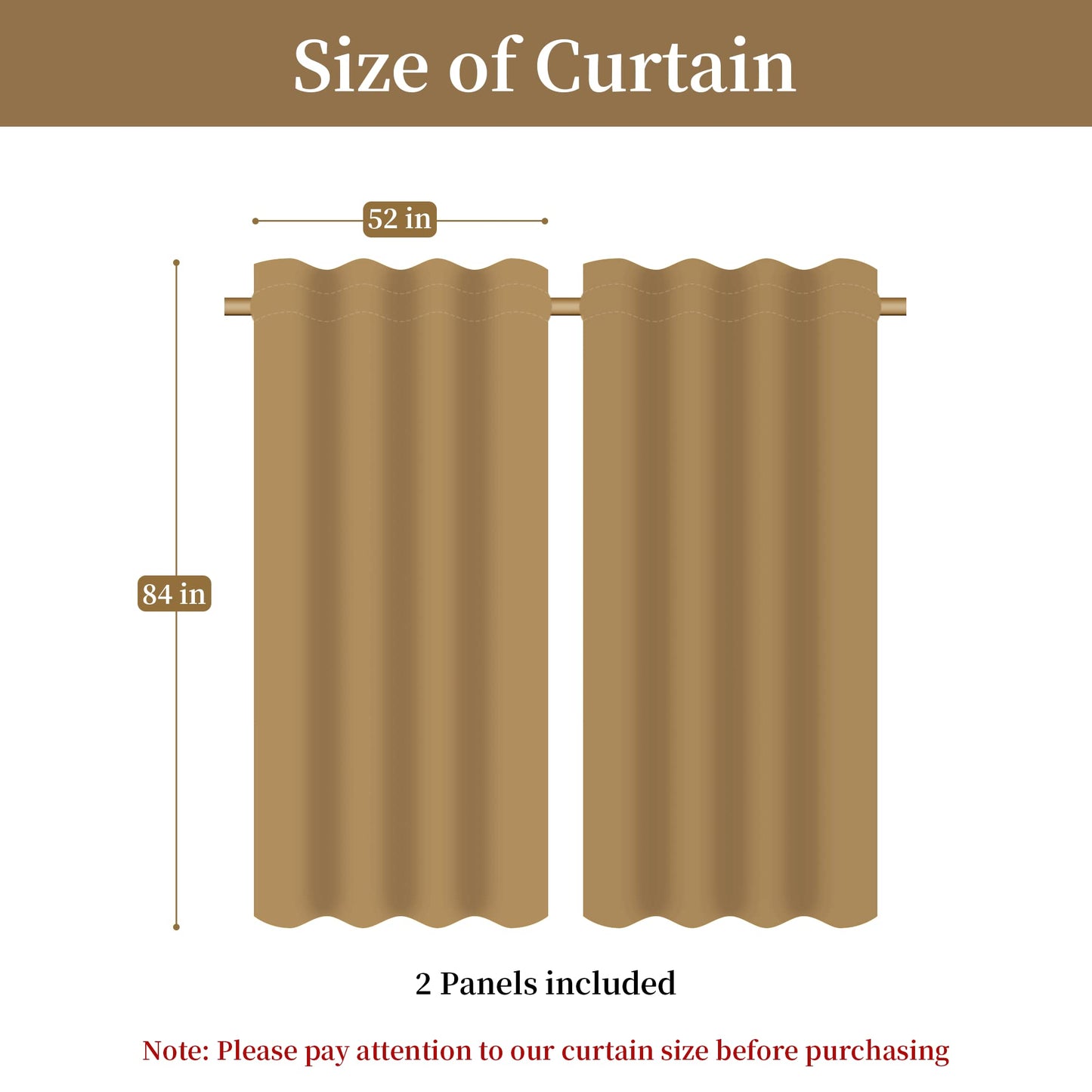 Loom and Mill Luxury Jacquard Curtains for Bedroom, Classic Antique Lined Damask Curtains 2 Panels with Tiebacks, Bronze Gold Window Curtain for Living Room Holiday Banquet Decor(52Wx84L, 2 Panels)