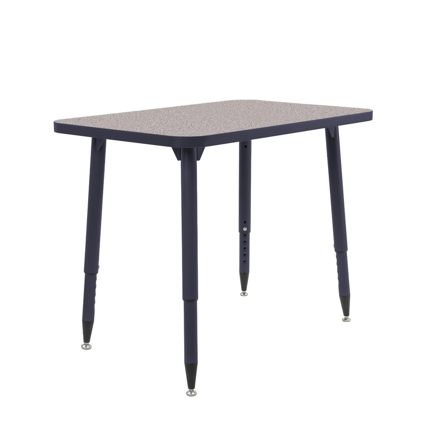 Adapte Commercial Classroom Activity Table - 24" x 36" Rectangle, ADA Compliant Tapered Legs with Glides & Casters, Adjustable Height 22-34" Wheelchair Accessible, School & Office Furniture