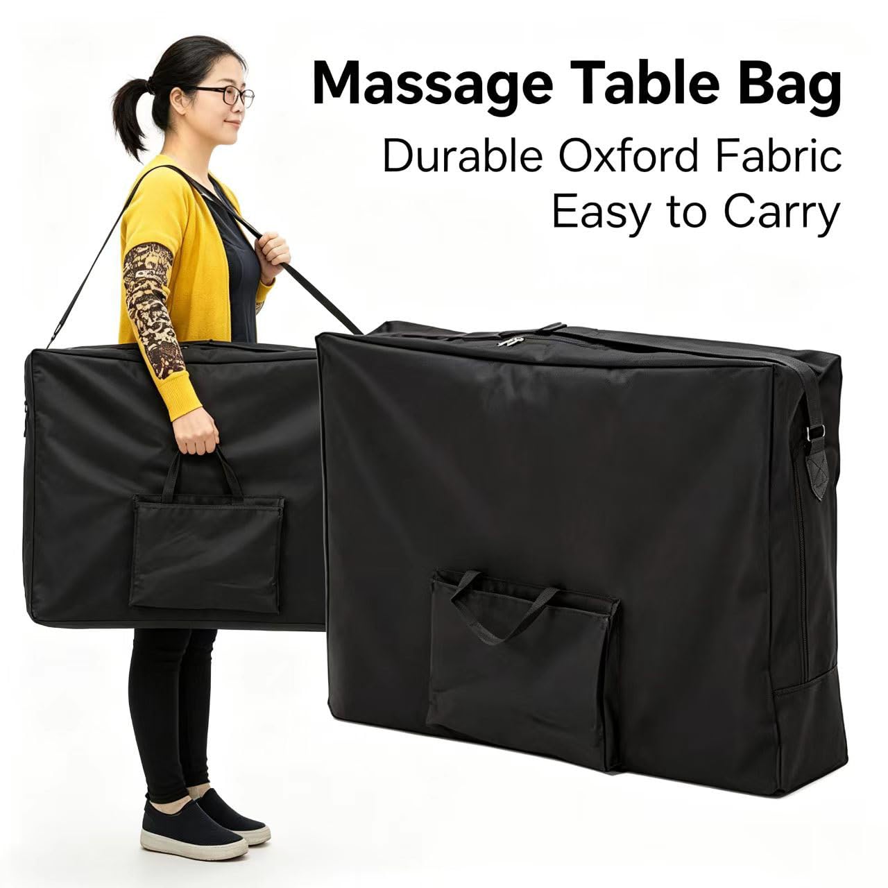 Newworldmassage 27inch Portable Massage Tables Durable Nylon Carry Bag- Lightweight Storage Case with Adjustable Shoulder Strap, Compact Travel Bag for Therapists & Professionals