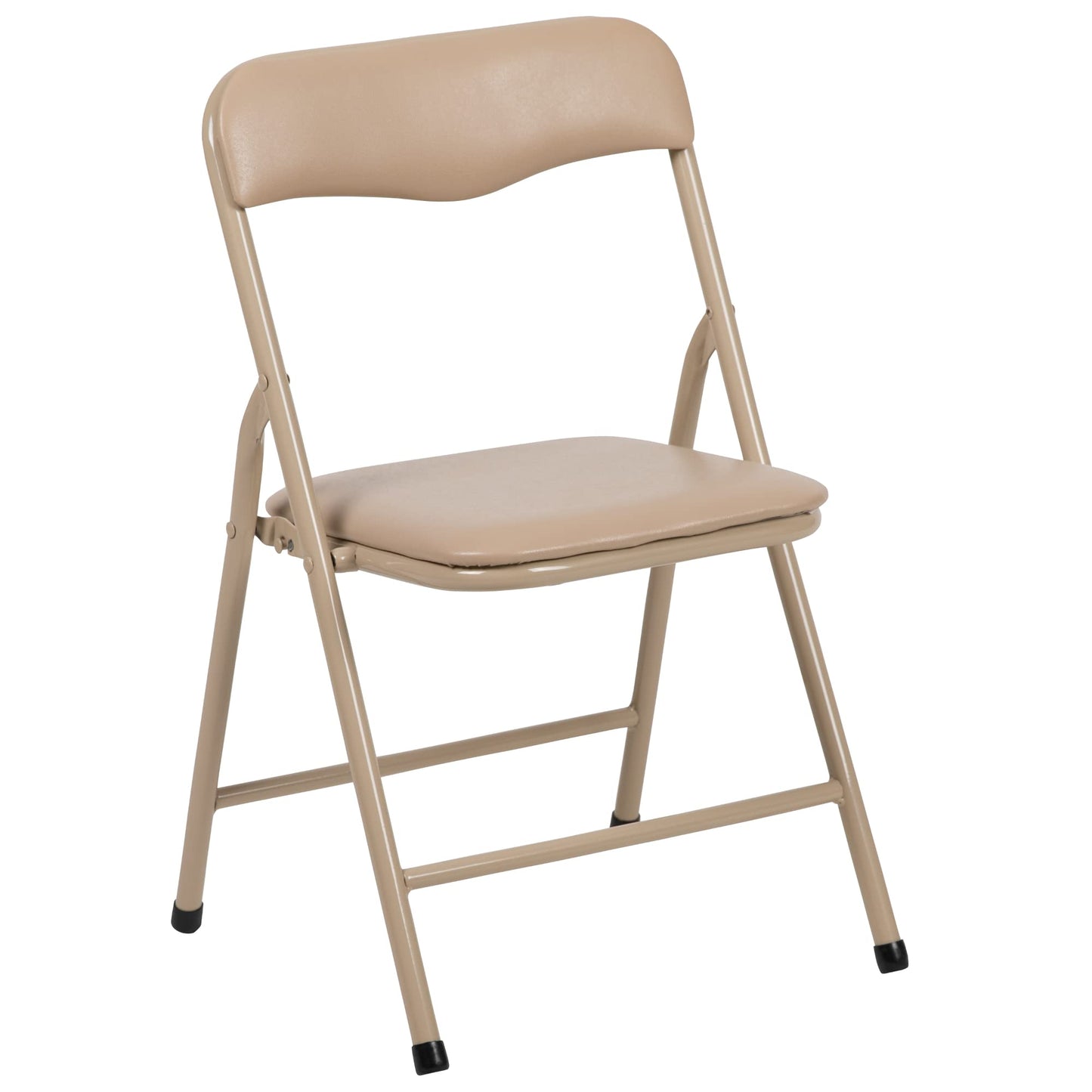 Flash Furniture Mindy Kids 3-Piece Folding Square Table and Chairs Set for Daycare and Classrooms, Children's Activity Table and Chairs Set, Tan