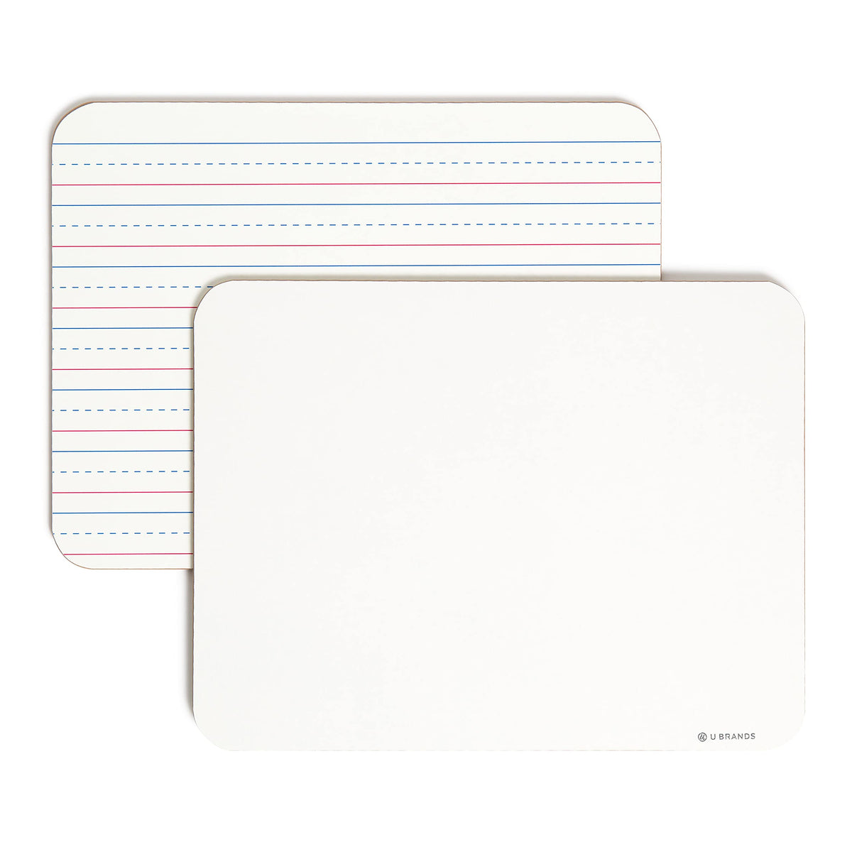 U Brands Dry Erase Lap Board, Double Sided, 9" x 12" Inches, Dry Erase Marker Included, Small White Board, 1 Count