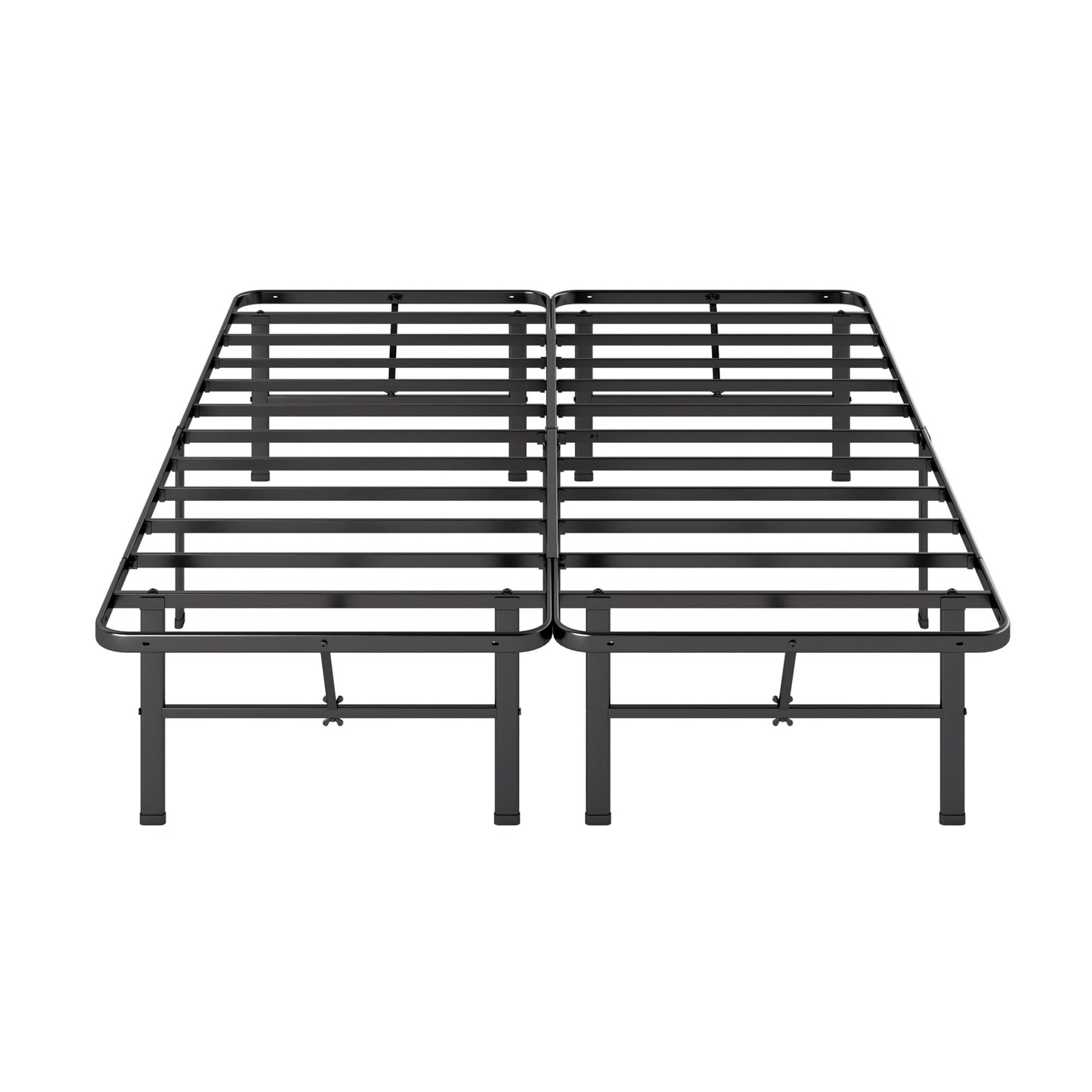 Zinus Rumi 14in Full Metal Bed Frame, Quick Assembly SmartBase® Mattress Foundation, Heavy Duty Sturdy Steel with No Box Spring Needed, Eco-Friendly Packaging, Black