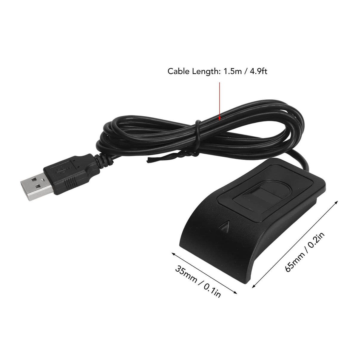 ZJchao USB Fingerprint Reader Scanner, Mini Key Reader and Attendance Machine for with 360° Calibration