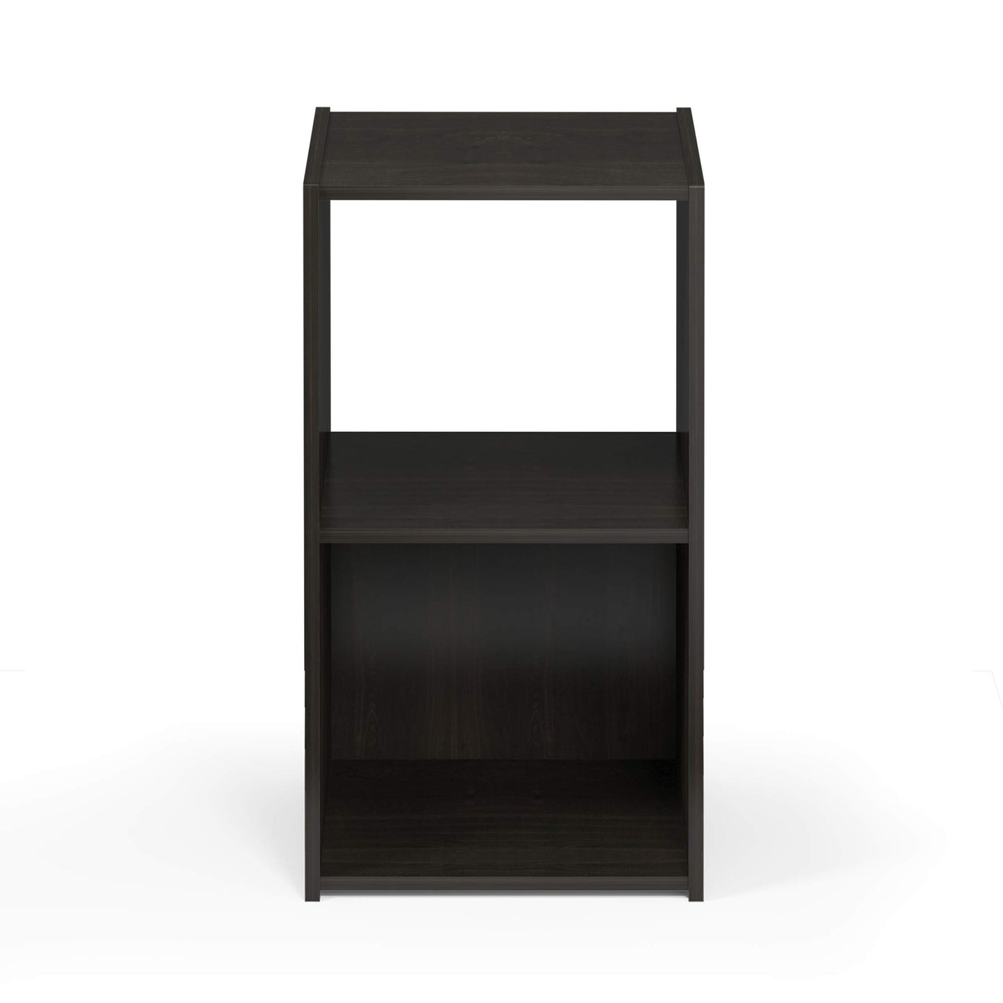 Furinno Pelli Cubic Storage Cabinet, 2x1, Espresso