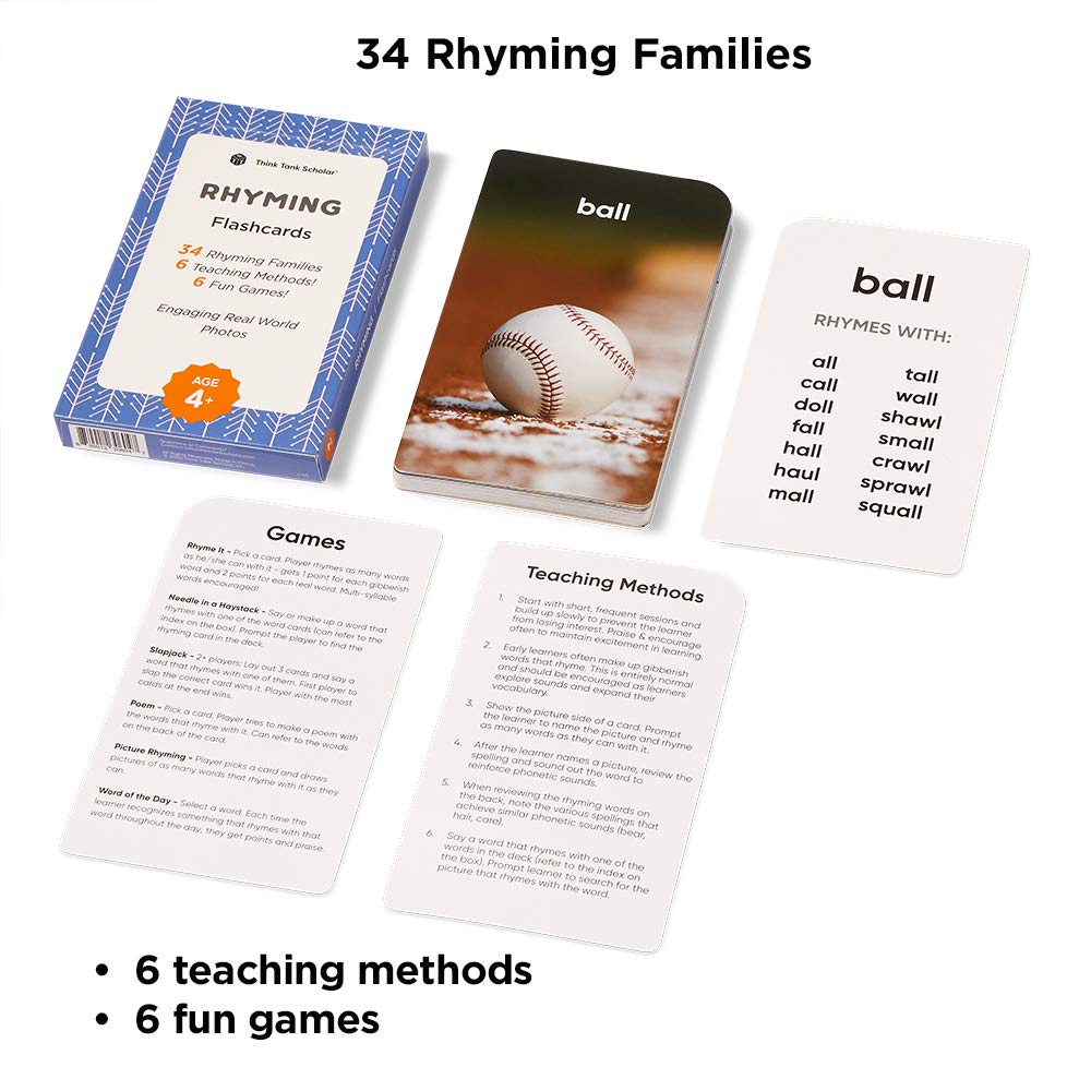 Award-Winning Flash Cards for Preschool & Kindergarten – 5-Deck Set, 180 Jumbo Cards – Learn Alphabet, Numbers, Colors, Shapes, First Words, Opposites & Rhyming – for Kids Ages 2–5
