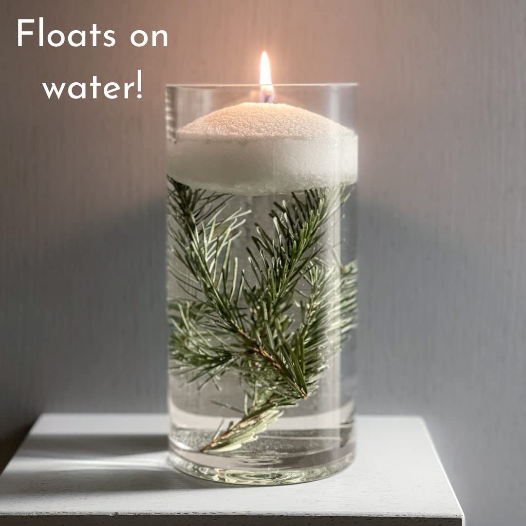 Foton Pearled Candle 9lb - Bulk Snowy Cider Scented Non Toxic Luxury Long Lasting Powder Wax Sand Candles - Refillable Pearl Foton Candle Sand with 100 Wicks for Candles Making