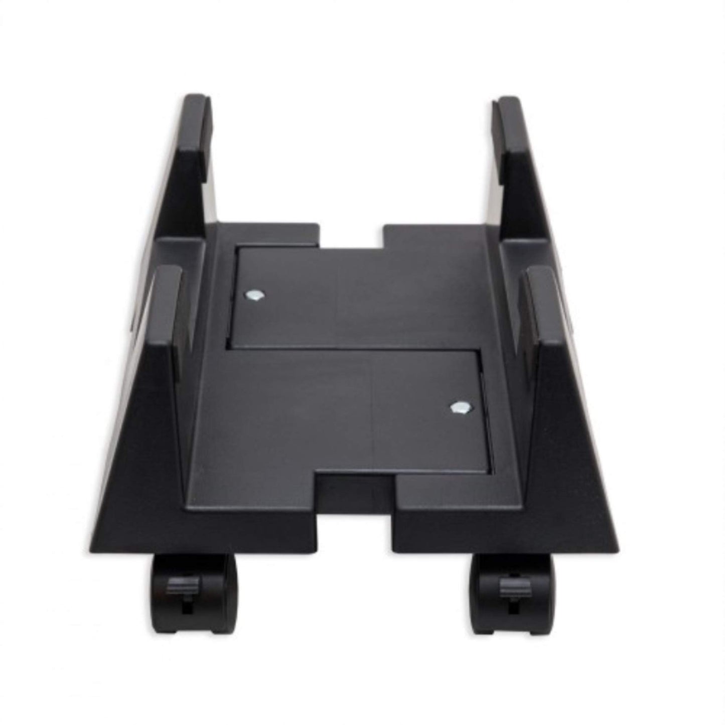 Mobile Desktop Tower Computer Floor Stand Rolling Caster Wheels with Support Walls and Adjustable Width from 6" to 10"
