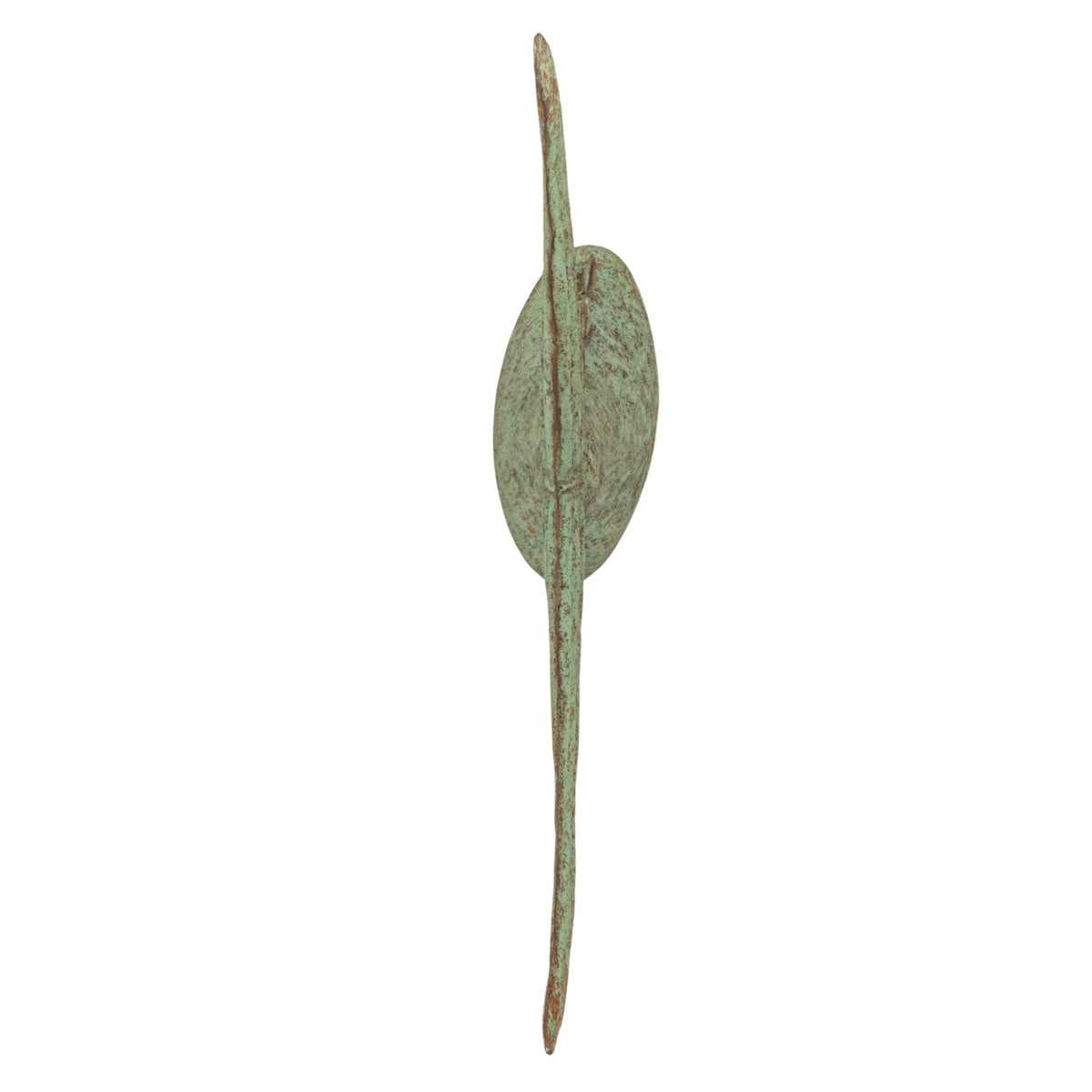 Creative Co-Op Distressed Metal Tuna Tail Accent Decor, Aqua