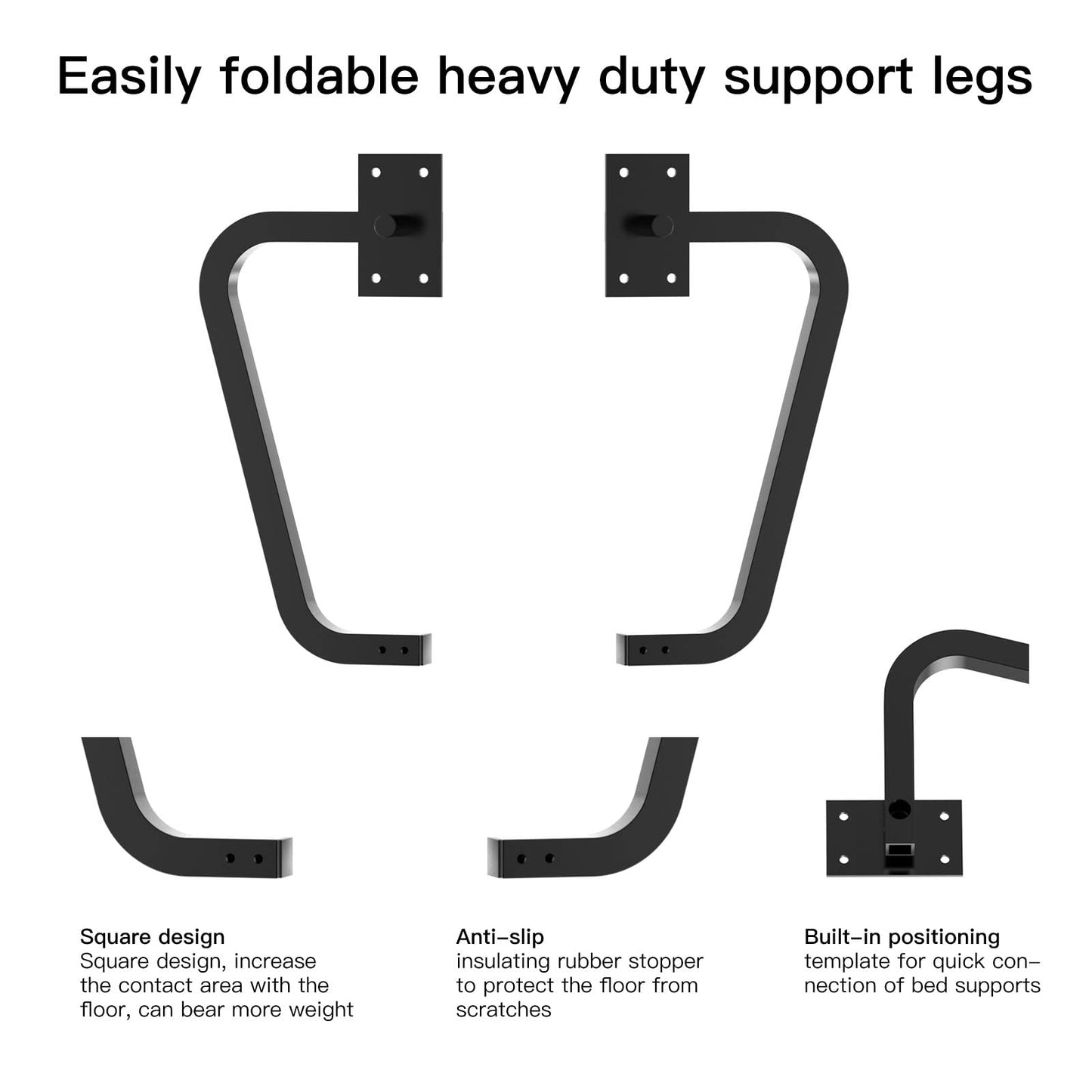 ROOMTEC Queen Murphy Bed Hardware Kit, Folding Wall Bed Kit,Horizontal,Easy to Install,Saving Space