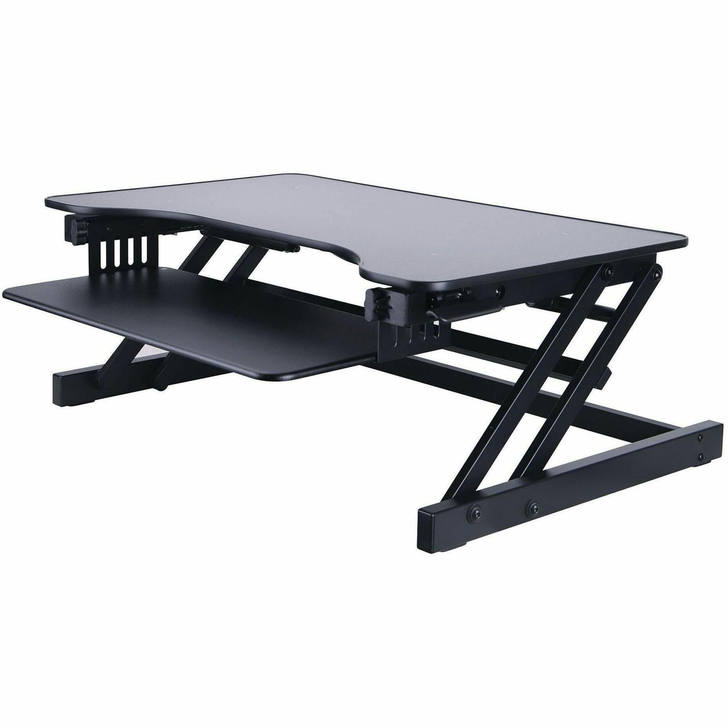 Lorell Adjustable Desk/Monitor Riser, Black