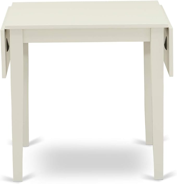 East West Furniture NDVA3-LWH-C 3 Piece Kitchen Table & Chairs Set Contains a