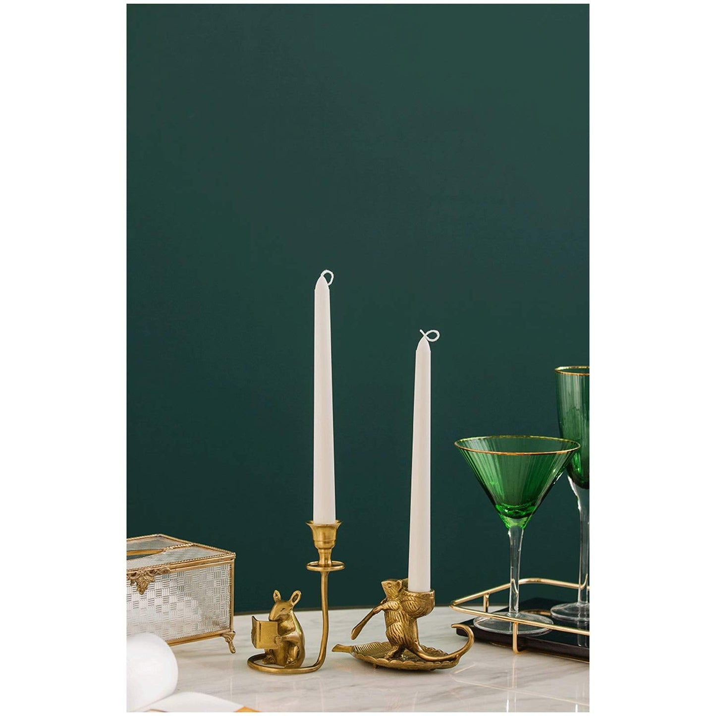 Candle Holderss Retro Pure Copper Taper Candle Holders, Creative Animal Rat Candlestick Holders, Centerpiece Table Decorative Modern Candlelight Dinner Metal Candle Stand Decorative Candlestick