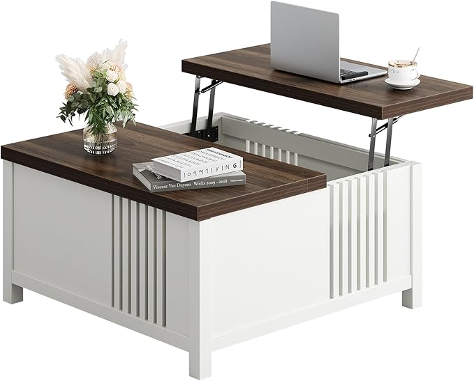 knoworld Farmhouse Lift Top Coffee Table