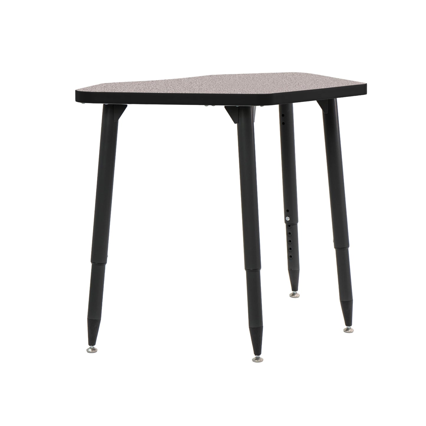 Adapte Commercial Classroom Activity Table - 24" x 36" Petal, ADA Compliant Tapered Legs with Glides & Casters, Adjustable Height 22-34" Wheelchair Accessible, School & Office Furniture