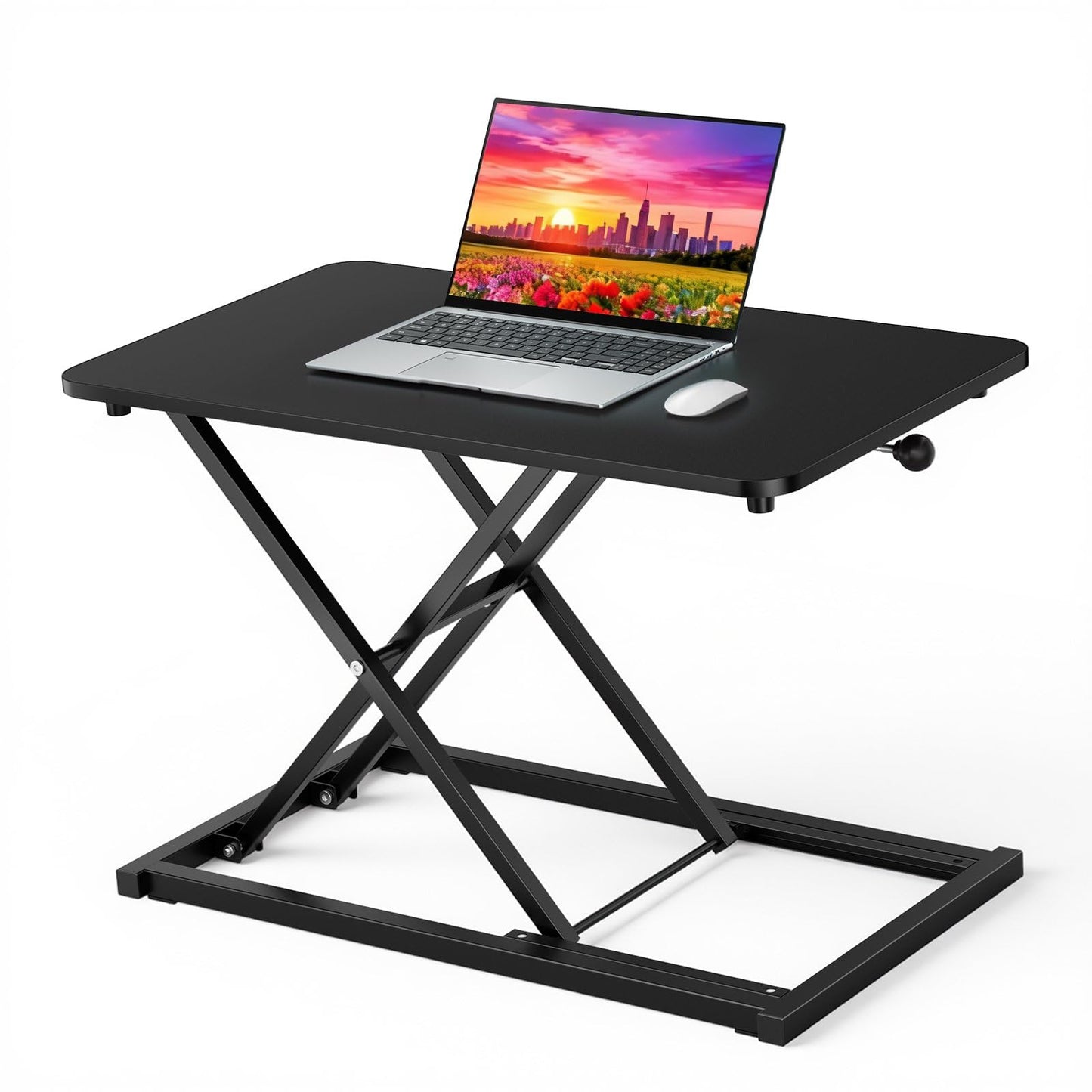 Standing Desk Converter Adjustable Height, 23.6" x 13.4" Keyboard Riser for Stand Up Desk Riser, Ergonomic Computer Keyboard Stand for Desktop, Sit Stand Workstations for Home Office Study Room