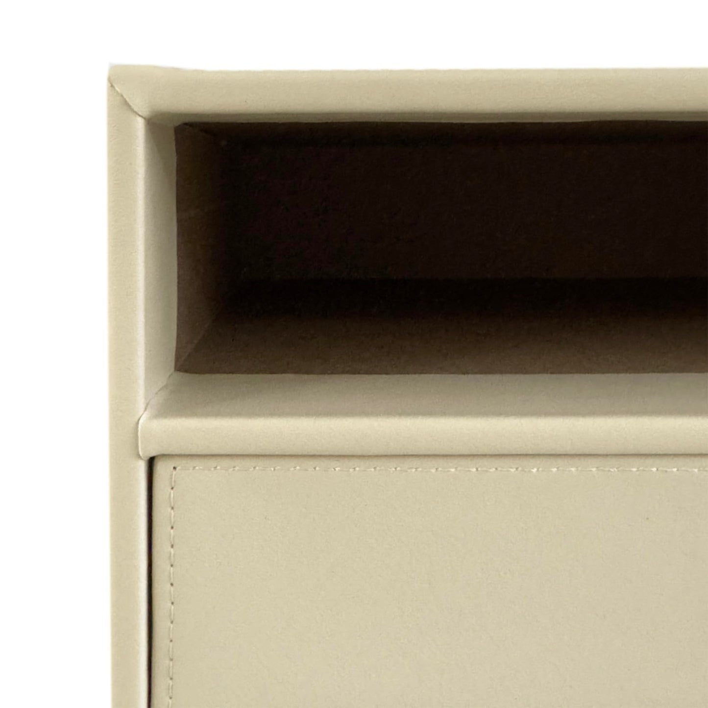 UnionBasic Document Organizer, 3-Drawer File Cabinet Document Storage Box, Office Desktop Filing Organizer, Seashell
