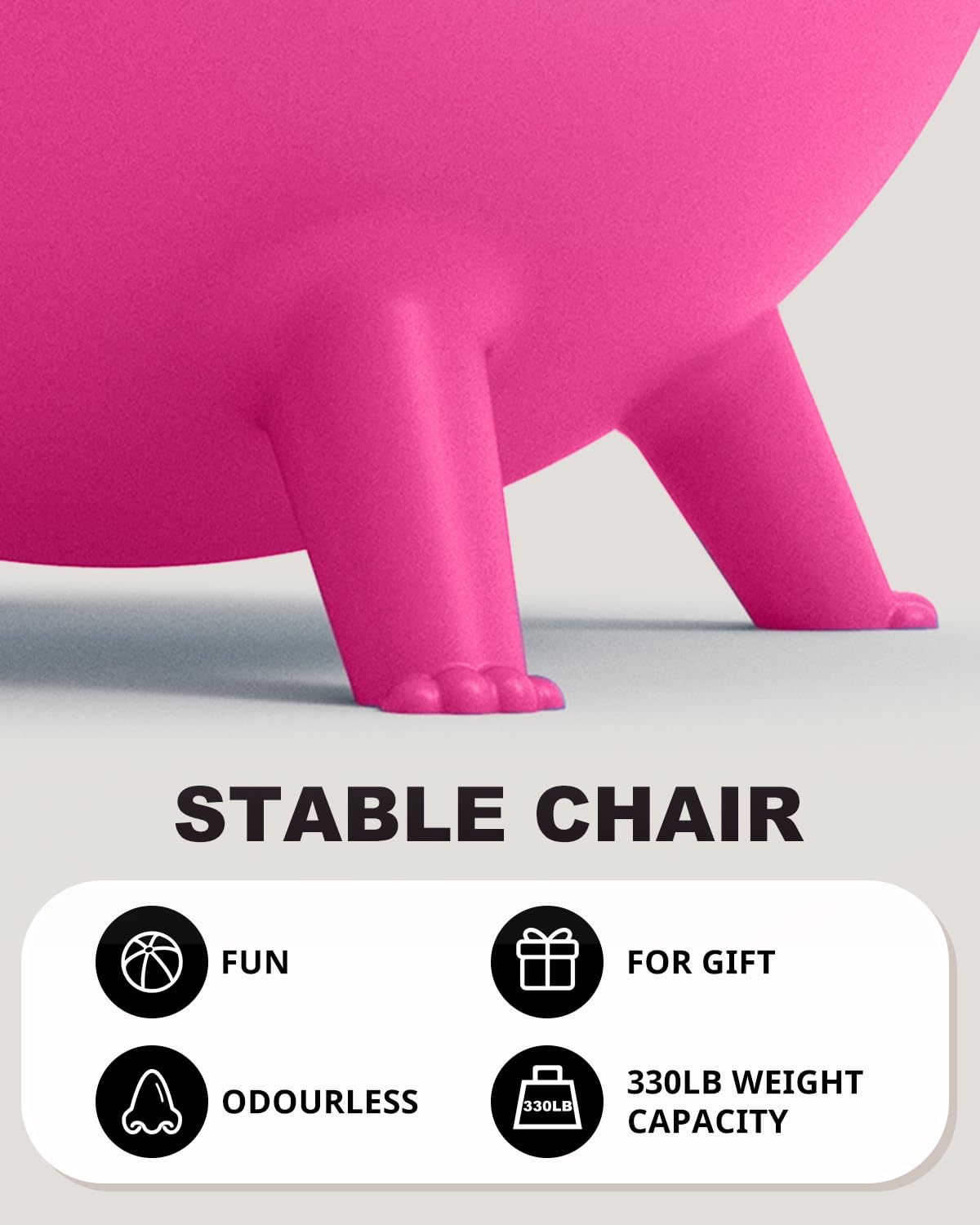 Trideer Flexible Seating for Classroom Elementary, Yoga Ball Chairs for Kids, Wobble Chair of School Supplies for Sensory Kids, Student Desk Chairs for Homeschool (Pink, 55cm)