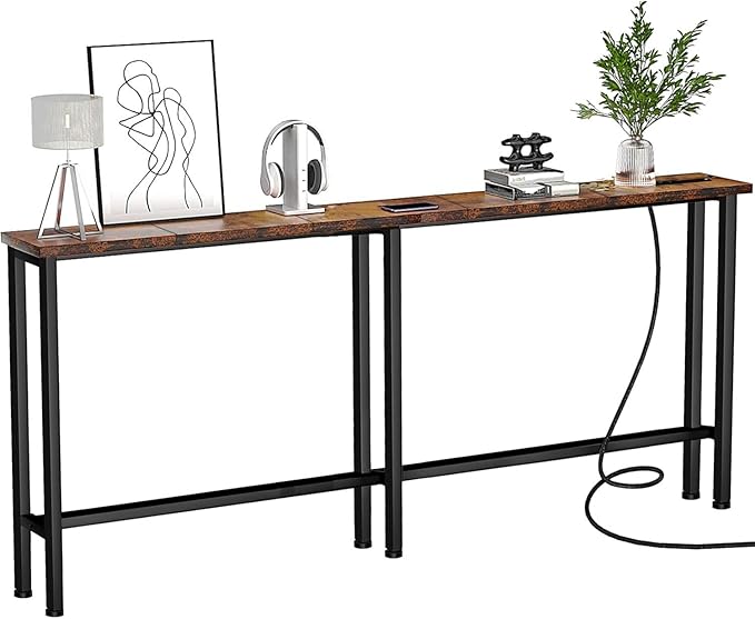 Keelian 78" Narrow Console Sofa Table