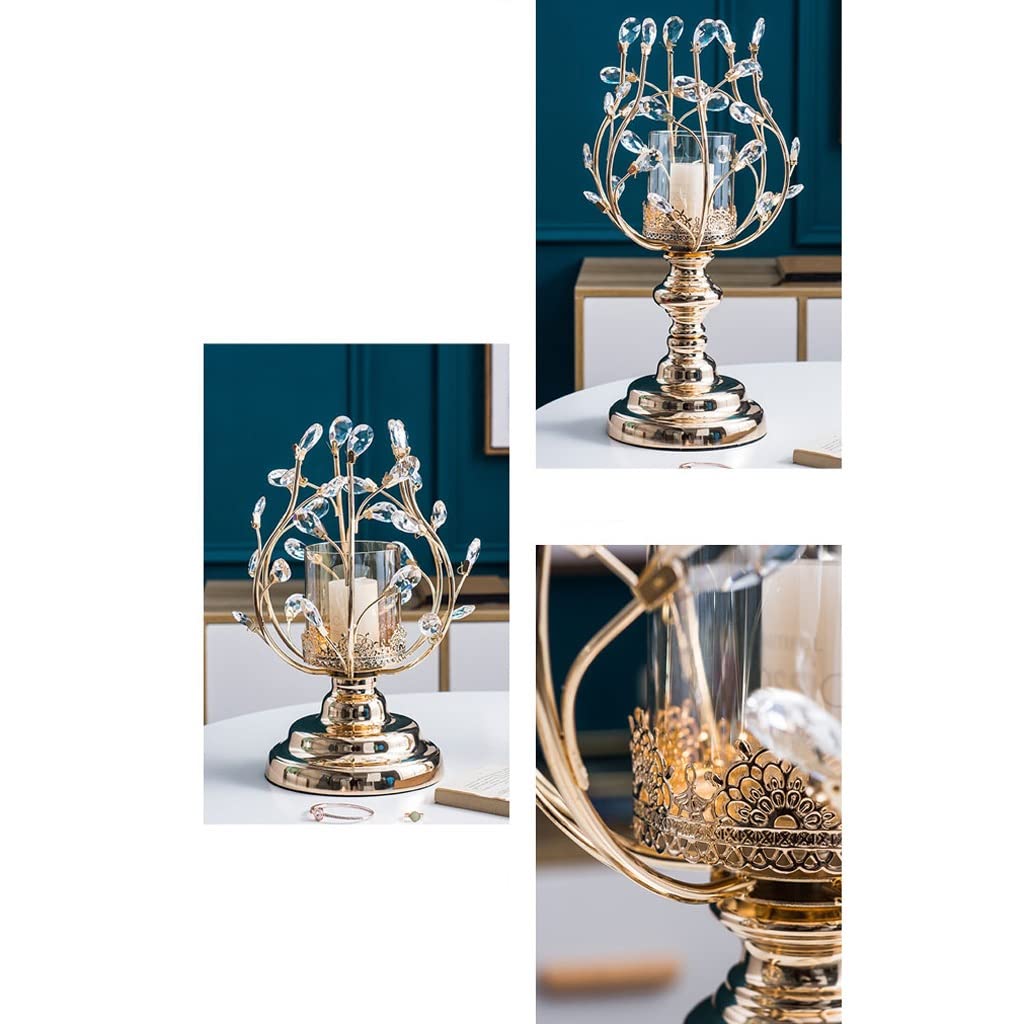 Candlestick Holders Aromatherapy Candle Holder Crystal Candle Holder Ornaments Light Luxury Home Table Candle Light Dinner Props Romantic Candle Holders (Size : A)