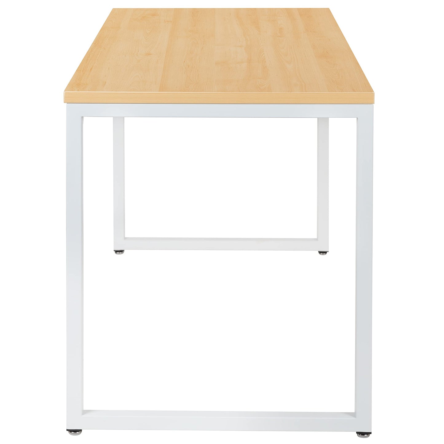 Flash Furniture Tiverton Industrial Modern Desk - Commercial Grade Office Computer Desk and Home Office Desk - 47" Long (Maple/White)