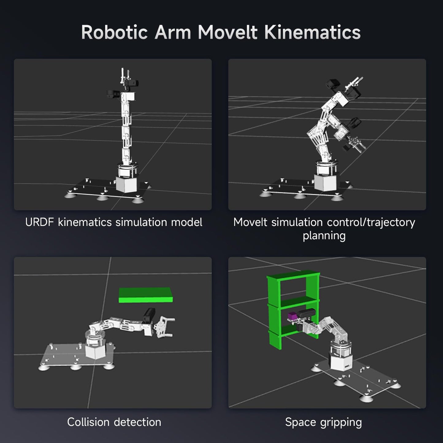 Yahboom 3D Adaptive Robotic Arm Kit Developer for Mechanical Engineers,Supports Large AI Model with Orin Nano Super 4GB