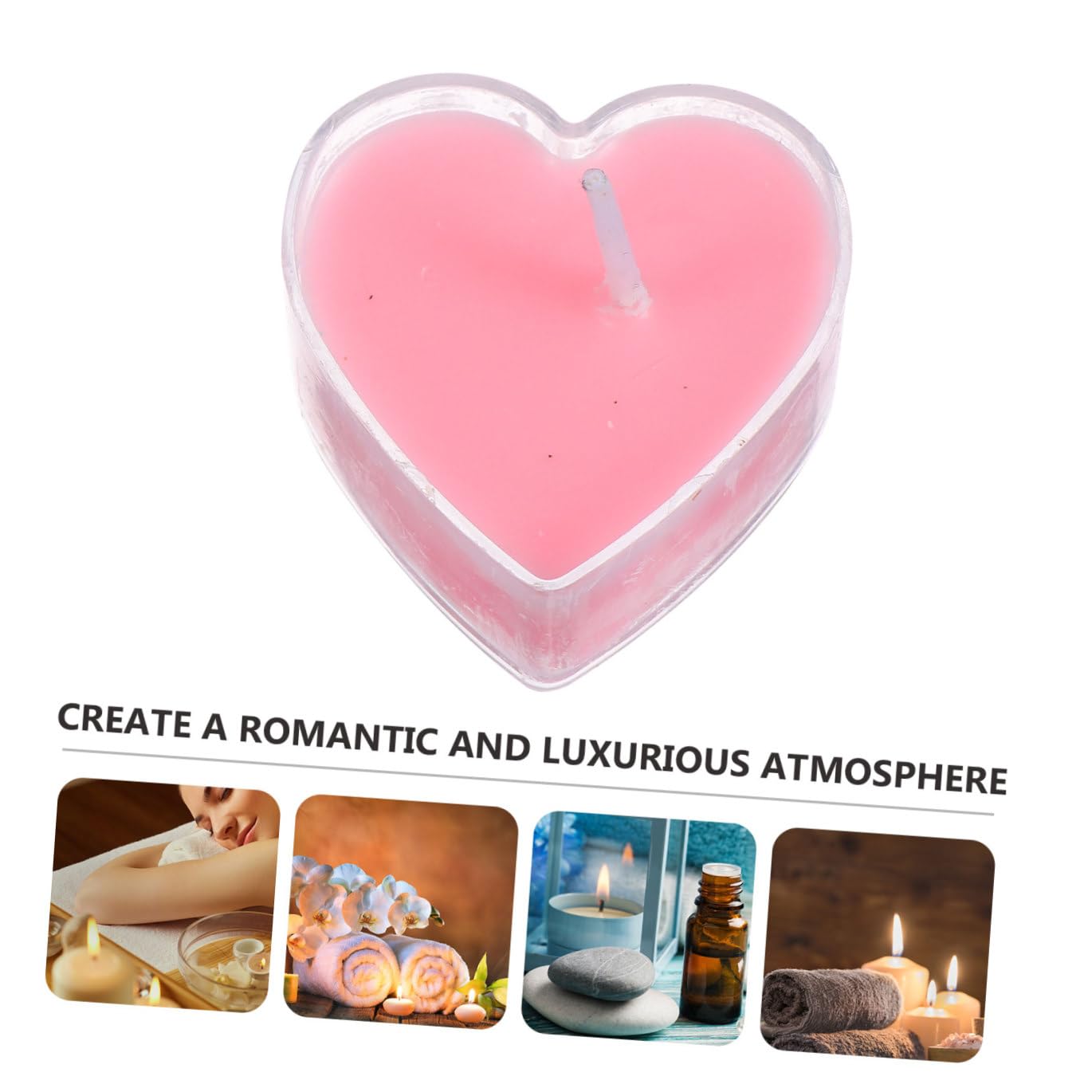 ORFOFE 9Pcs Heart Shape Tealight Candles for Proposal Romantic Valentines Day Aromatherapy Candles Smokeless Odorless Decorative Lights for Weddings Parties